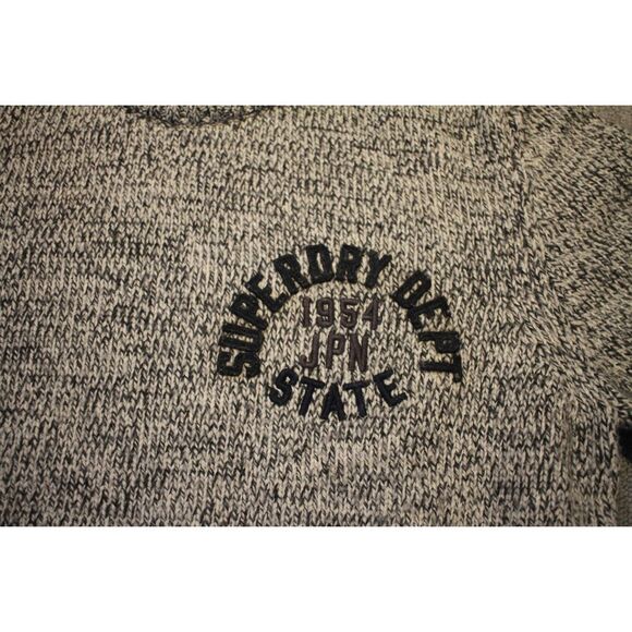 Super Dry Dept State 1954 JPN Grey Sweater - Size XL Super Premium Knit - Picture 2 of 5